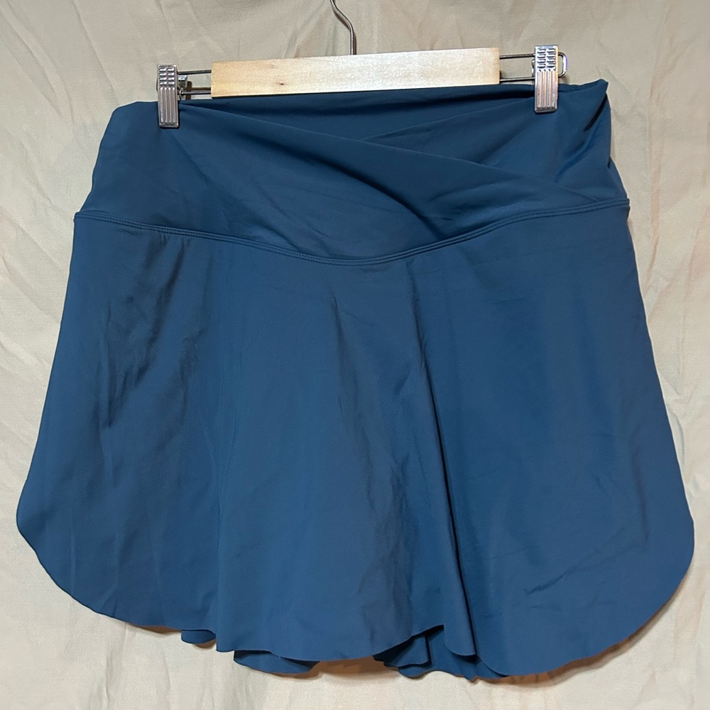 HALARA Teal Circle Skirt